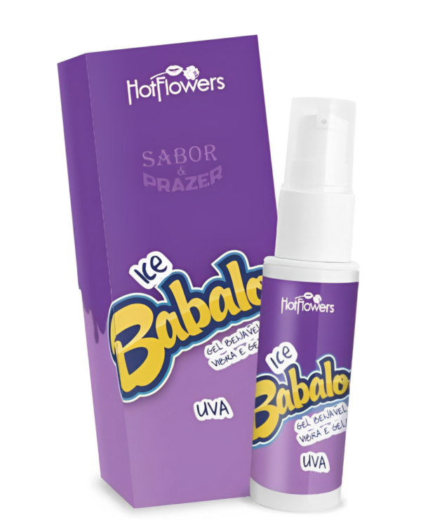 Gel Excitante Ice Babaloo 15g – Sabor Uva