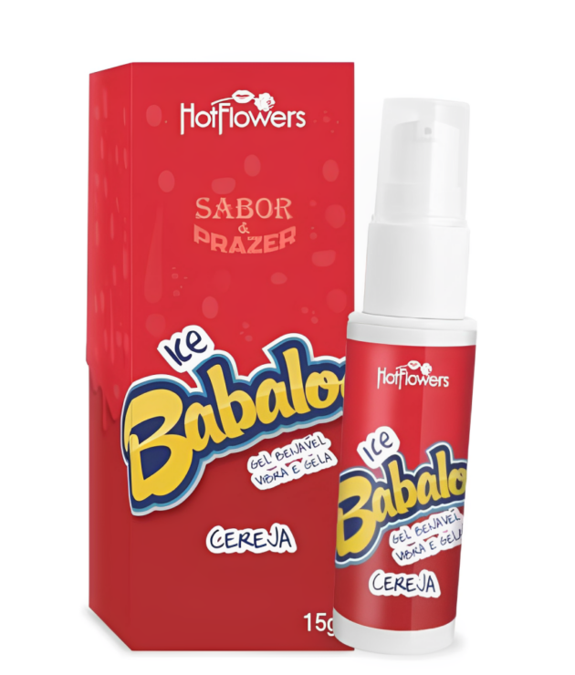 Gel Excitante Ice Babaloo 15g – Sabor Cereja