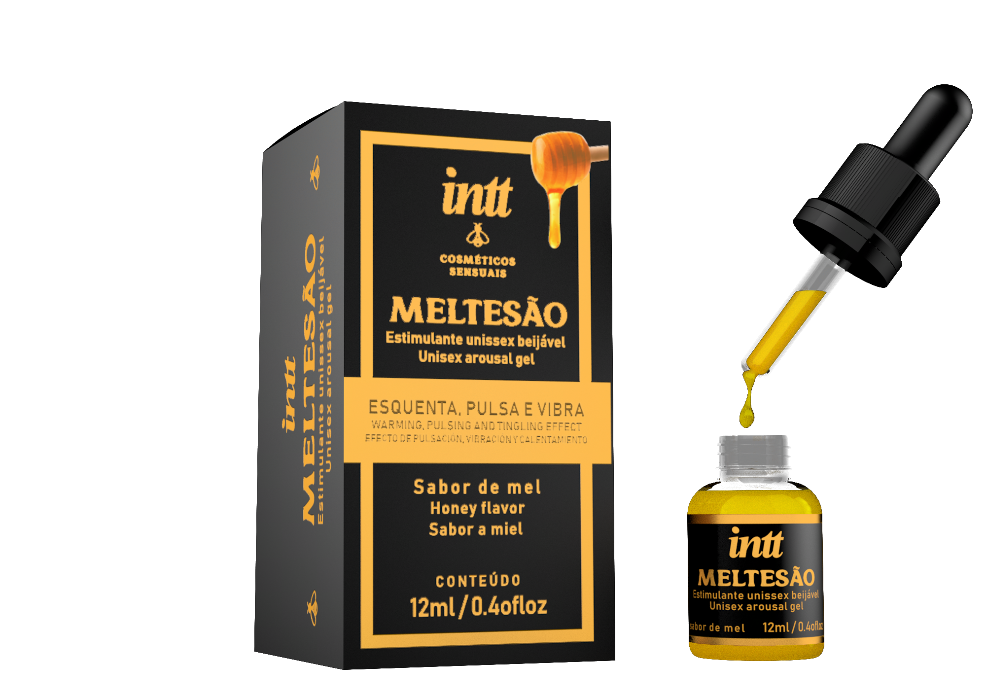 Meltesão - Gel Estimulante Unissex Beijável de Mel