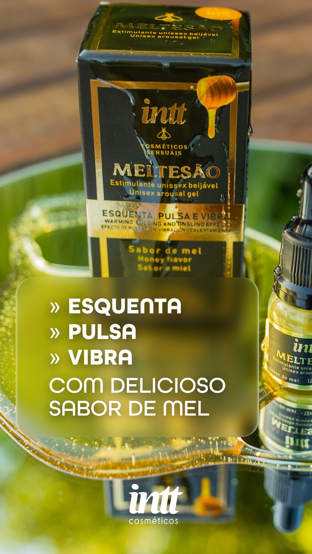 Meltesão - Gel Estimulante Unissex Beijável de Mel
