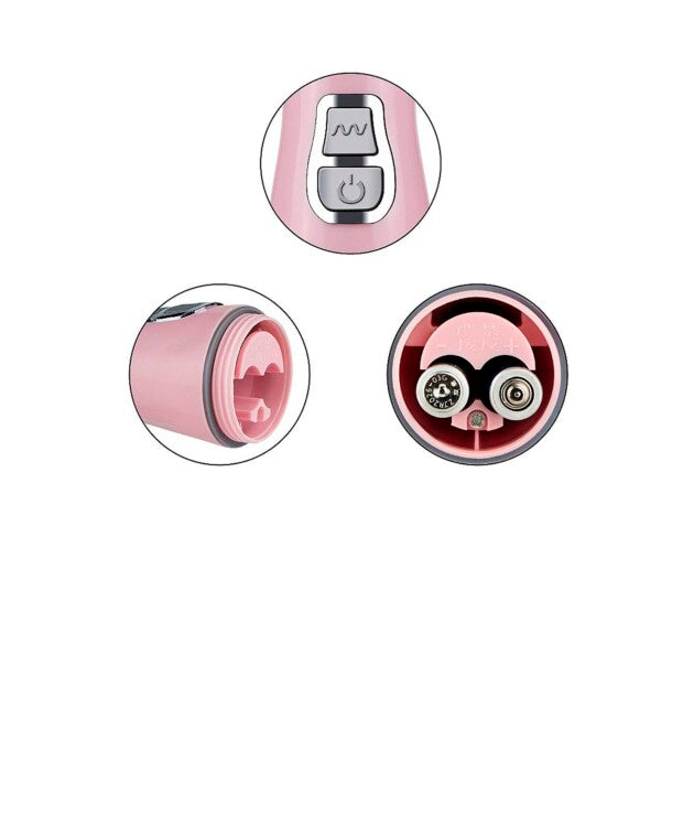 Vibrador de Ponto G e Clitóris com Língua