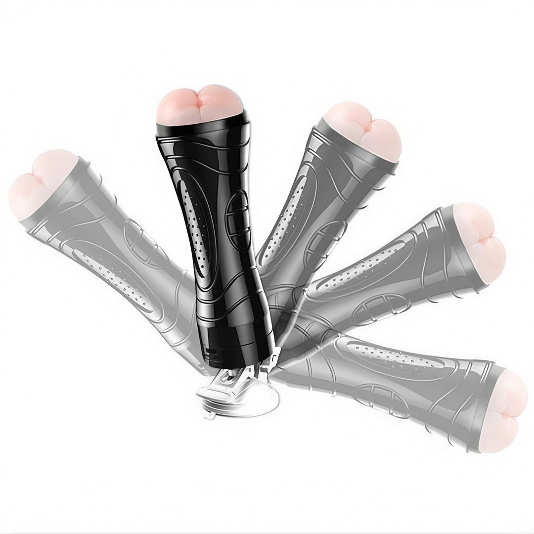 VibraBack™ – Masturbador Lanterna com Ventosa & Vibração Multivelocidade