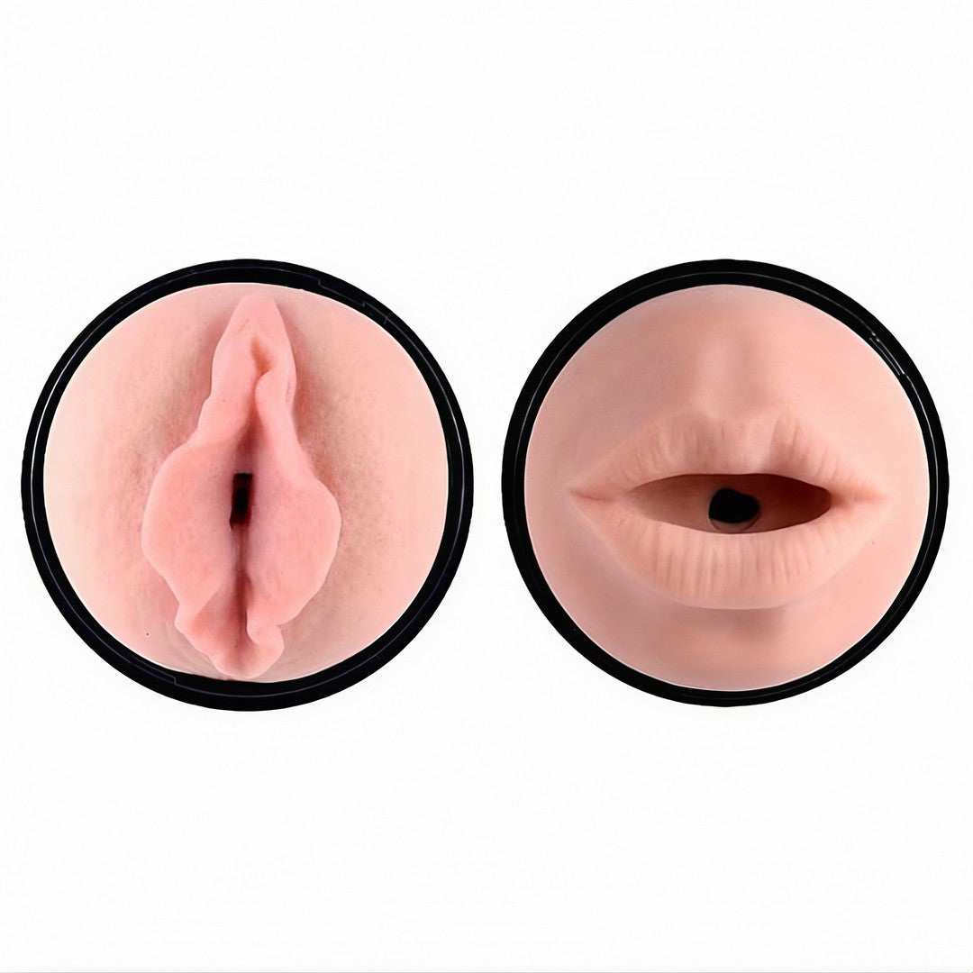 DualTouch™ – Masturbador 2 em 1 Boca & Vagina em Cyberskin