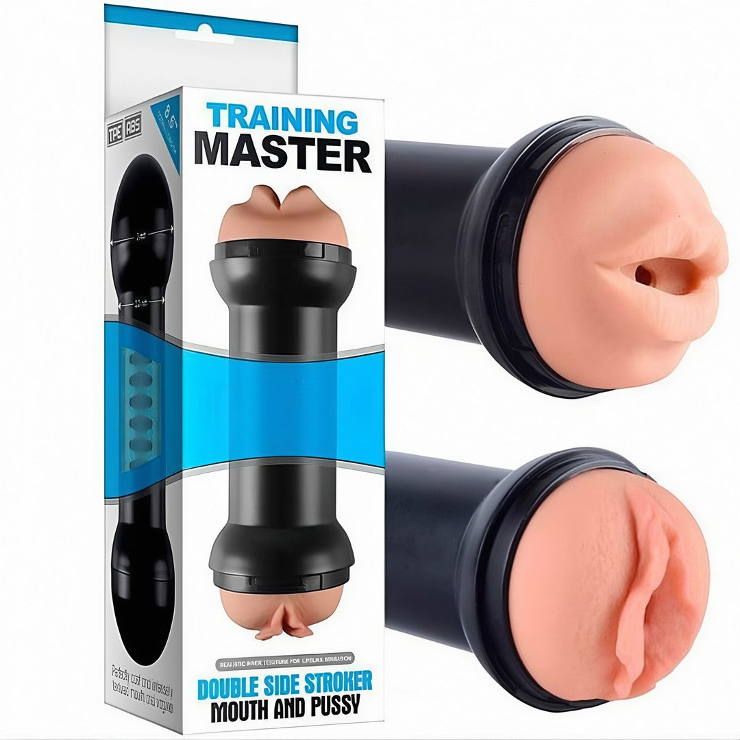 DualTouch™ – Masturbador 2 em 1 Boca & Vagina em Cyberskin