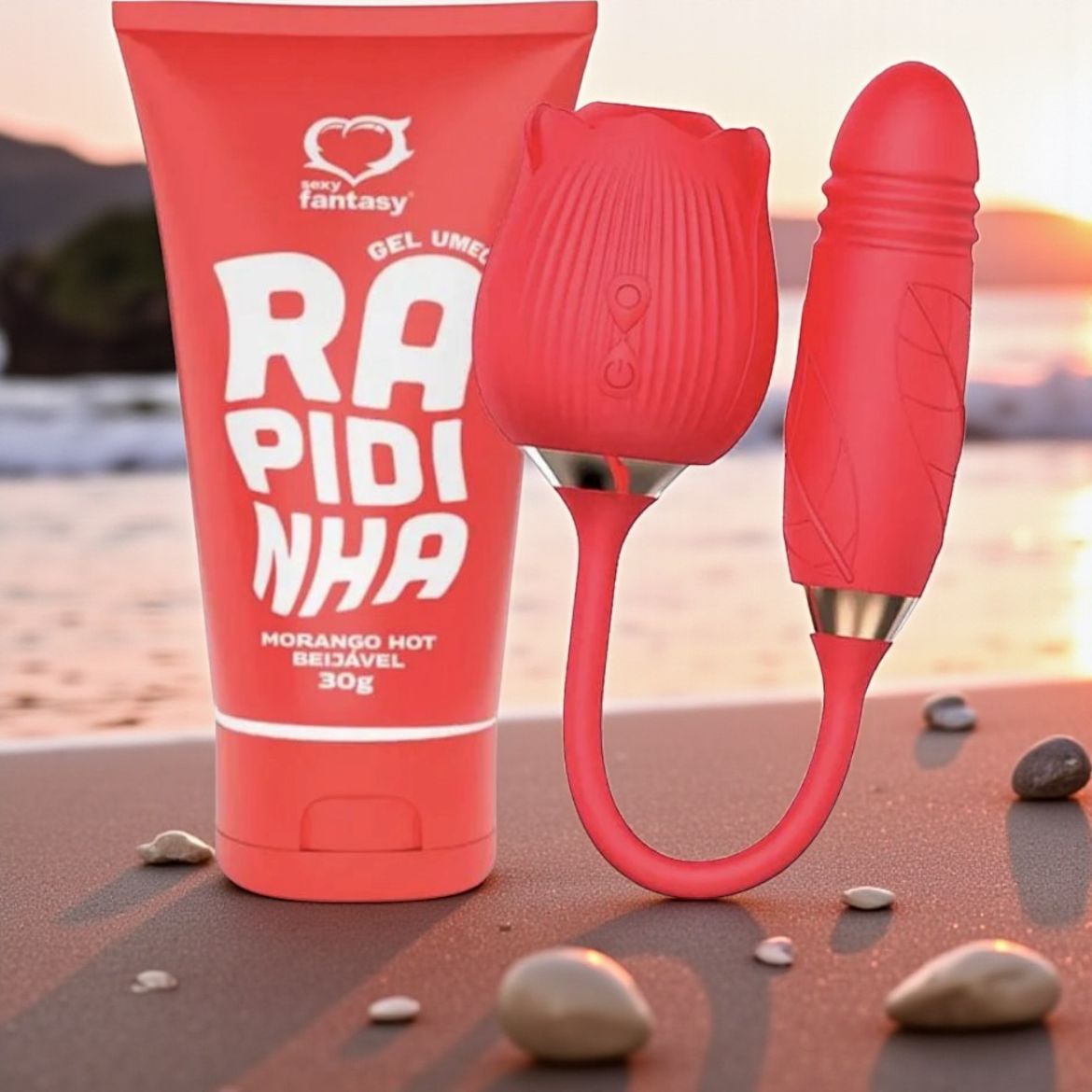 Kit Desejo: Rapidinha Morango Hot e o Poder do Vibrador Rosa