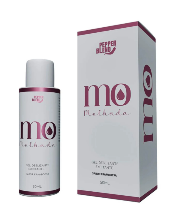 Gel Excitante Deslizante Framboesa Linha MO 50M