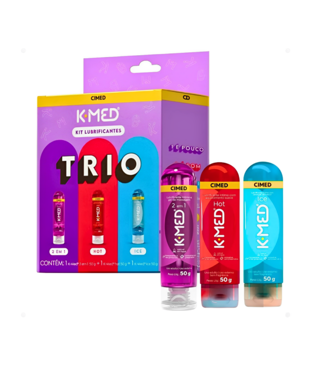 Kit K-Med Trio | Hot + Ice + 2×1 – Tripla Sensação – 50g Cada