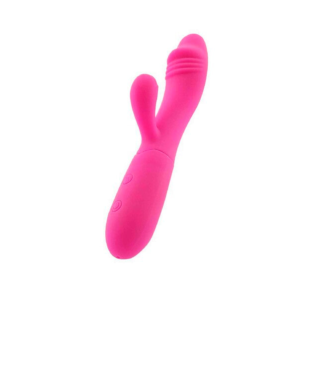 Vibrador em Silicone de Ponto G e Clitóris Recarregável