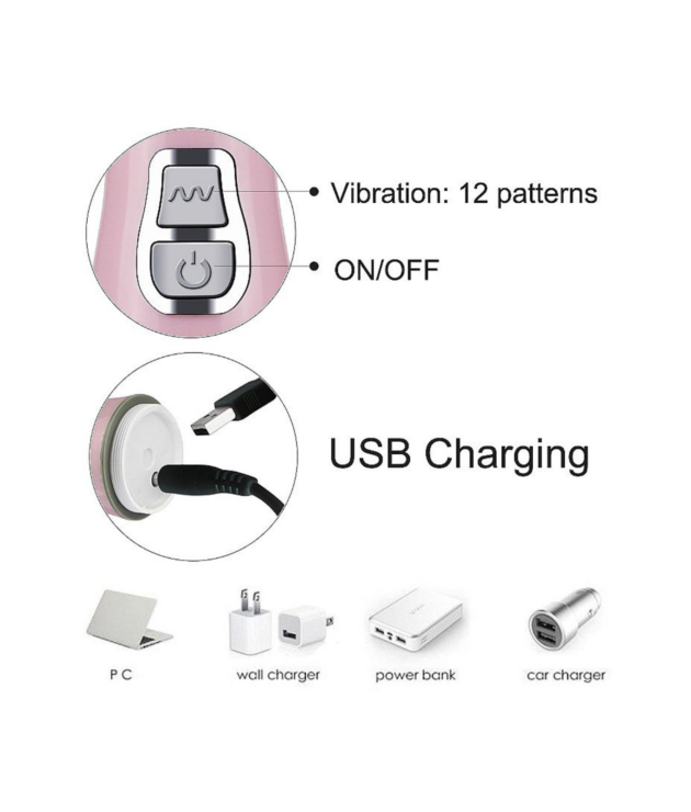 Vibrador de Ponto G e Clitóris em Jelly Recarregável – 3 em 1